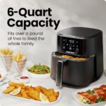 Chefman 6-Quart Compact Air Fryer – Hi-Fry Extra Crisp Technology
