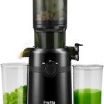 Juicer Machines,Fretta Cold Press Juicer Machines with American-Sourced PCTG Material,Fit Whole Fruits & Vegetables,Easy to Clean,Truly BPA-Free,Classic Black