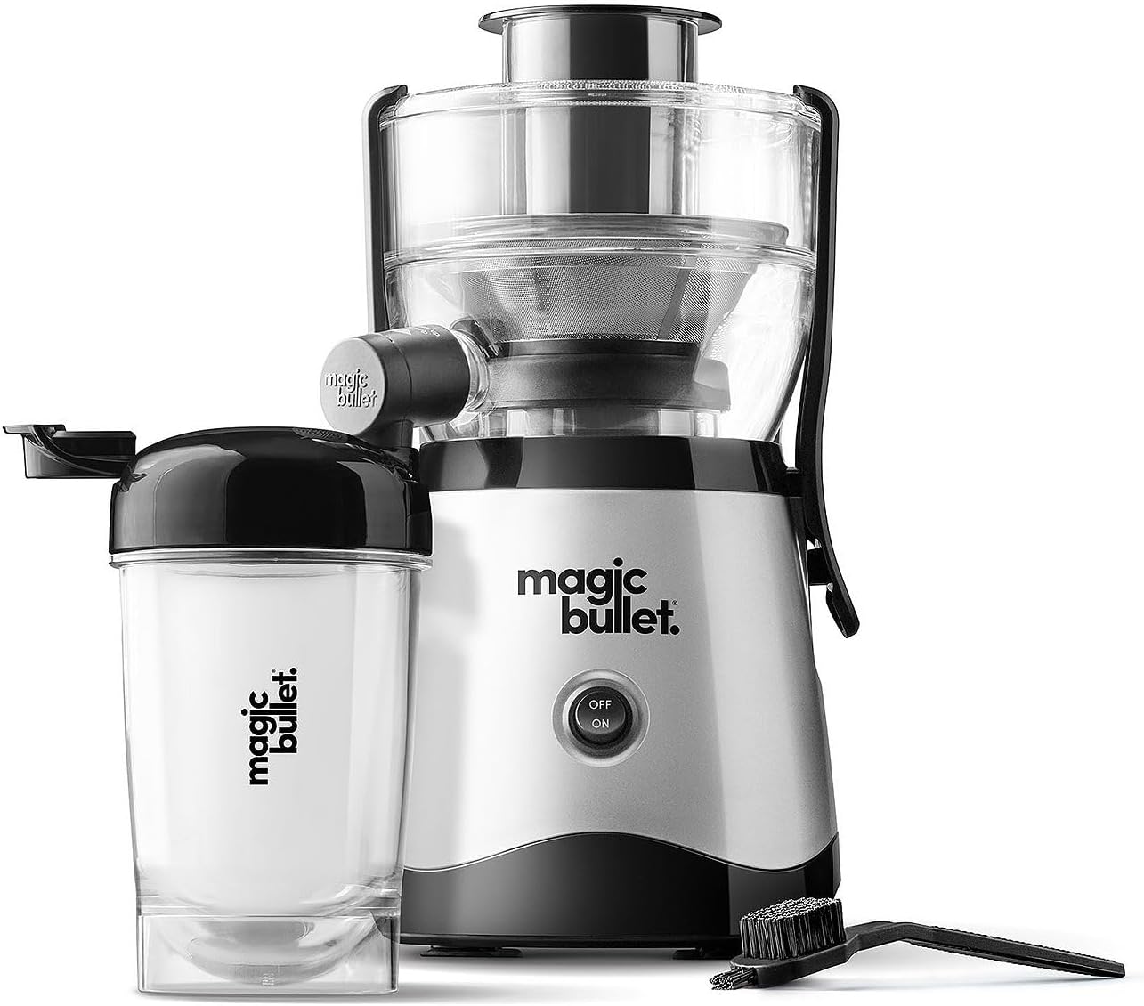 Magic Bullet Mini Juicer with Cup, Black and Silver Magic Bullet Mini Juicer with Cup, Black and Silver