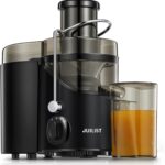 Juicer Machines, Juilist 3″ Wide Mouth Juicer Extractor, for Vegetable and Fruit with 3-Speed Setting, 400W Motor, Easy to Clean, Black